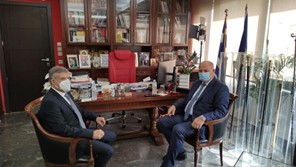 Στη Λάρισα ο υπουργός Δικαιοσύνης Κ. Τσιάρας - Συναντήθηκε με Αγοραστό