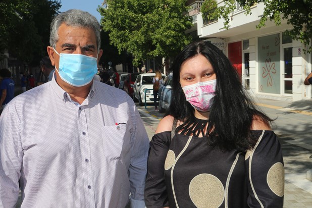 Προσφορά μασκών στη Δημοτική Αστυνομία Λάρισας